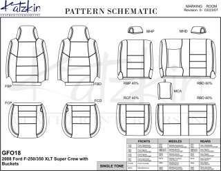 2008 2010 FORD F 250/350/450/550 CREW   KATZKIN LEATHER  