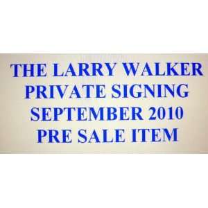 Larry Walker Signed Uniform   Replica