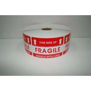   500 2x3 This Side Up Fragile Shipping Labels Stickers