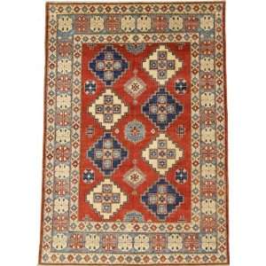  60 x 87 Red Hand Knotted Wool Kazak Rug Furniture 
