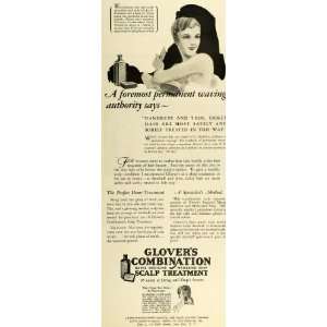  1927 Ad Glovers Combination Mange Scalp Hair Treatment 