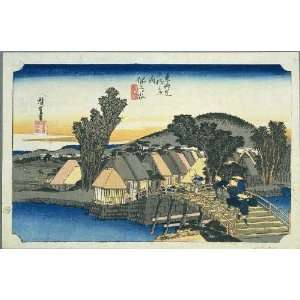   Ando Hiroshige   24 x 16 inches   4th station, Hodo