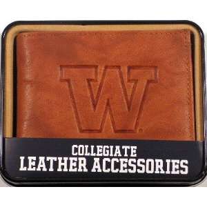  University of Washington Huskies Embossed Leather Billfold 