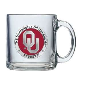  University of Oklahoma Glass Coffee Mug