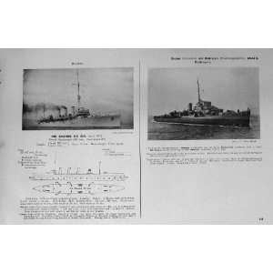  1953 54 Ships Destroyers Santa Catarina Brazil Torpedo 