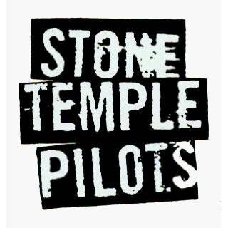 Stone Temple Pilots   Black & White Logo   Sticker / Decal