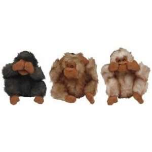   Speak No Evil Orangutan Plush Dog Toy Assorted Each
