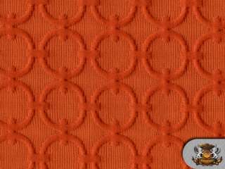 Polycotton Circles ORANGE Upholstery Fabric BTY  