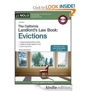 The California Landlords Law Book Evictions David Brown  