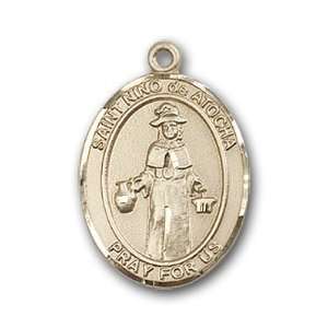  12K Gold Filled St. Nino de Atocha Medal Jewelry