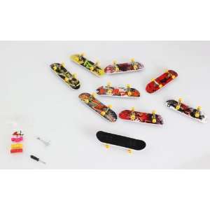  9PCS. Finger Board Skateboard set with exchangable tires 