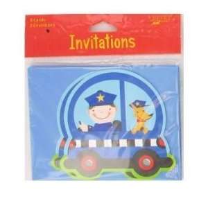  8 Pack Rescue Pals Police Party Invitations Case Pack 144 