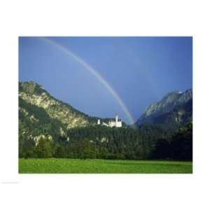  PVT/Superstock SAL4423384A Rainbow over a castle 