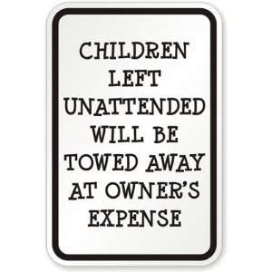  Children Left Unattended Will Be Towed Away at Owners 