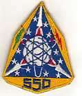 US Air Force 550 STRATEGIC MISSILE SQUADRON patch 1960s