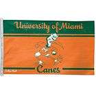 University of Miami Hurricanes 3x5 Vintage Style Banner