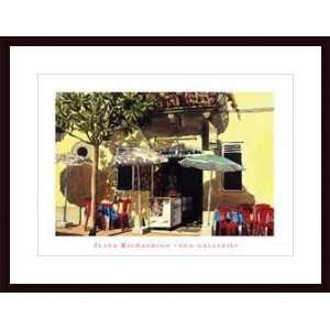   Cafe   Artist Ilana Richardson  Poster Size 19 X 27