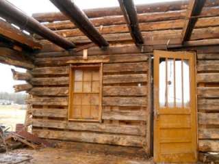 Vintage Antique Log Cabin Hand Hewn Hemlock 1800s 22 X 15 10 Tagged 