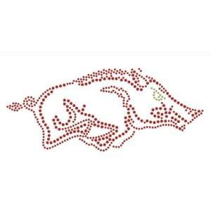  RHINESTONE RAZORBACK HOG TRANSFER   OUTLINE Arts, Crafts 