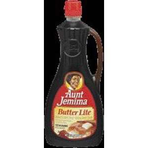 Aunt Jemima Butter Lite Syrup   12 Pack Grocery & Gourmet Food