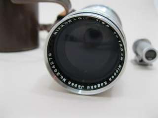 Nikon rangefinder, Nippon Kogaku 13.5cm F3.5 lens with matching 
