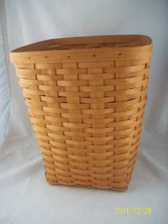Longaberger 1993 Medium Waste Basket Hamper  