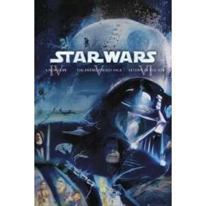 Star Wars   Movie Poster (Blue Ray Edition   Episode IV, V 