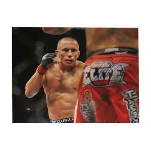  Autographed George St. Pierre 16 by 20 inch UFC Unframed 