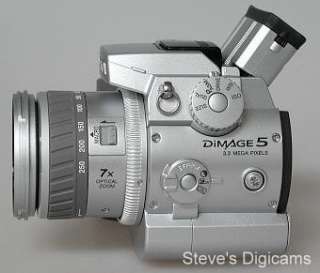 Minolta Dimage 5 3MP Digital Camera w/ 7x Optical Silver  