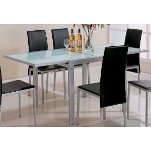  The Simple Stores Pasadena Frosted Glass Dining Table with 