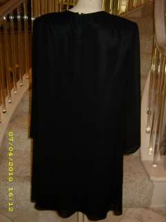 NWT Kay unger black sheer evening dress special occassion 14  