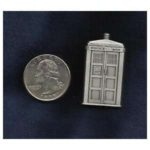 Dr. Who Pin Set of 4 English Police Telephone Call Box TARDIS Cyberman 