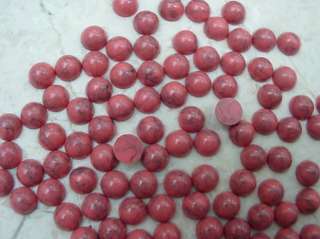 This lot 1/2 Gross (72 pieces) 5 MM Gemocite Coral red acrylic stones 
