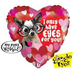   for You Dog w/ Glasses and Google Eyes 21 Mylar Balloon Toys & Games