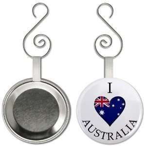   Australia World Flag 2.25 Inch Button Style Ornament