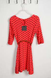 2012 Vintage Basic Style Cute Dot Pattern Wavepoint Gown Mini Dress 