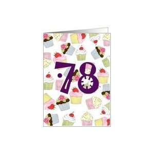  Cupcakes Galore 78th Birthday Card Toys & Games