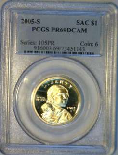   NGC Graded Sacagawea Dollar Coin ULTRA CAMEO PR 69 Encased Coin  