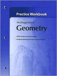 McDougal Littell High School Math Practice Workbook Geometry 