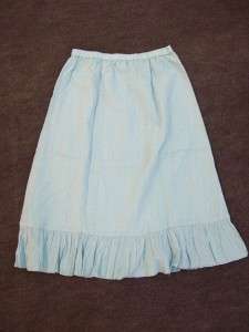 Denim and Co Light Aqua Shirt and Crinkled Skirt Sz 1X  