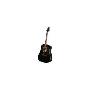   Silvertone SD3000 Acoustic Guitar Package, Black Musical Instruments