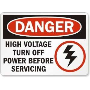  Danger High Voltage Turn Off Power Before Servicing (with 