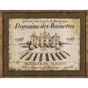  French Wine Labels III PREMIUM GRADE Rolled CANVAS Art 