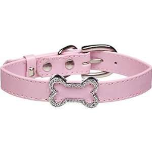  Dickens Closet Patent Leather 18mm Charm Collar in Pink 