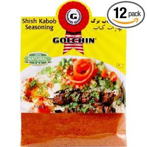 Golchin Shish Kabob Seasoning, 1 Ounce Bags (Pack of 12)  