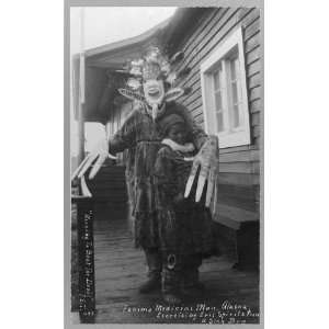  Photo Eskimo medicine man and sick boy 1900