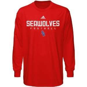   Brook Seawolves Red Sideline Long Sleeve T shirt