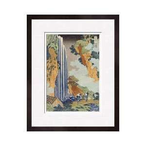  Ono Waterfall The Kiso Highway Framed Giclee Print