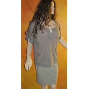    NEW Victorias Secret Beige Linen Polo Top XS 