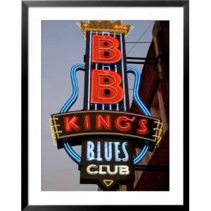 Bb Kings Blues Club, Neon Sign on Beale Street, Memphis, Tennessee 